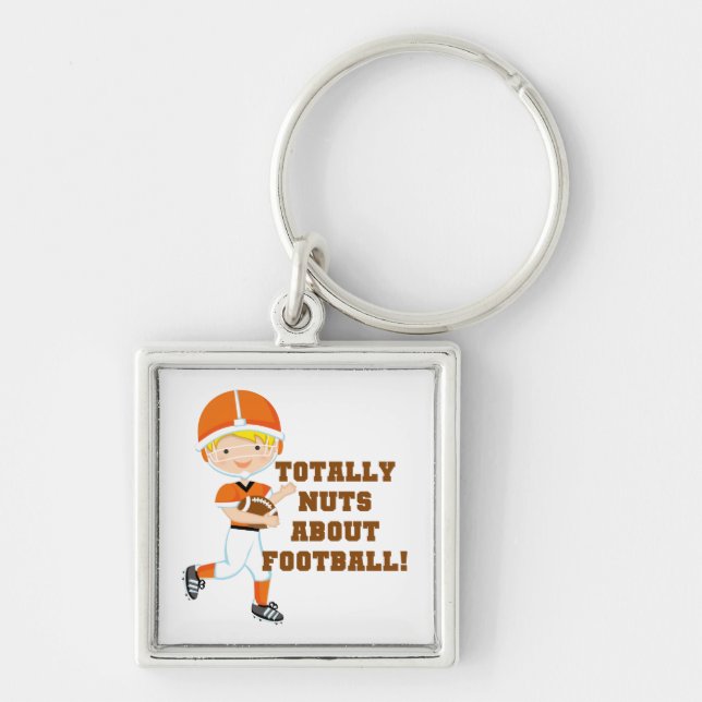 Totally Nuts About Football Key Ring (Front)