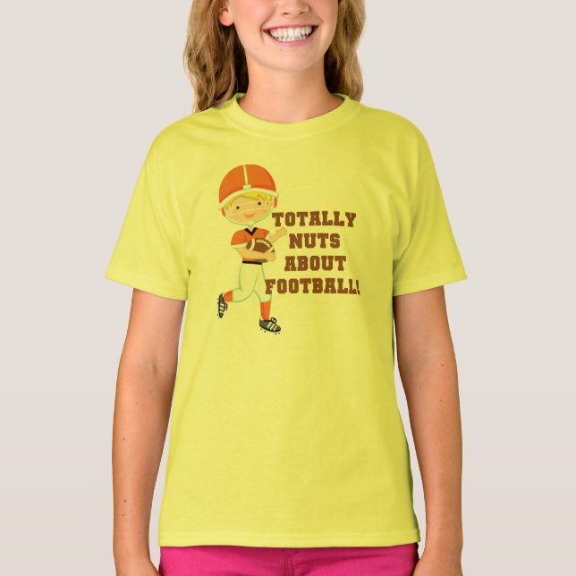 Totally Nuts About Football T-Shirt (Front)