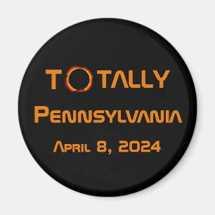 Totally Pennsylvania 2024 Solar Eclipse Magnet