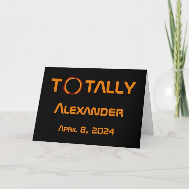 Totally Personal 2024 Solar Eclipse  Card (Front)