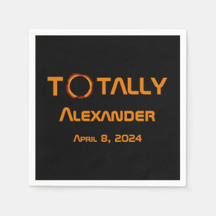 Totally Personal 2024 Solar Eclipse  Napkin