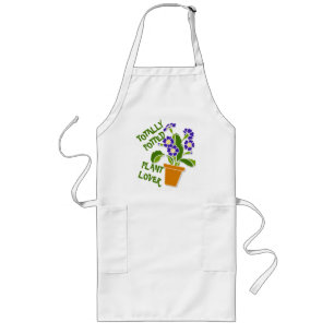 Totally Potted Plant Lover Humourous Funny Long Apron