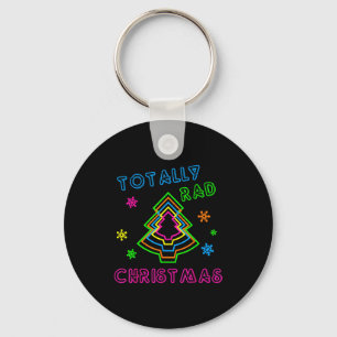Totally Rad Christmas - 80s Retro Christmas Key Ring