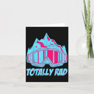 Totally Rad, Goggles Retro Ski Vintage 80s 90s Ski Card