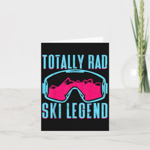 Totally Rad, Retro Ski Goggles Vintage 80s 90s Ski Card
