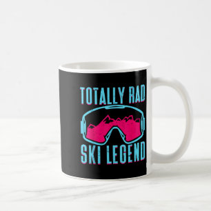 Totally Rad, Retro Ski Goggles Vintage 80s 90s Ski Coffee Mug