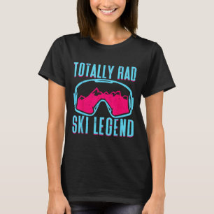 Totally Rad, Retro Ski Goggles Vintage 80s 90s Ski T-Shirt