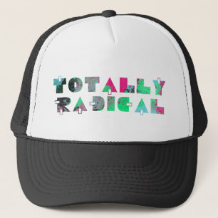 Totally radical 80s mens trucker hat