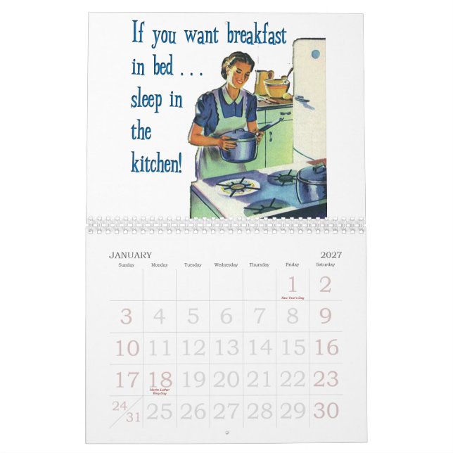 Totally Retro Calendar (Jan 2027)