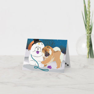 TOTALLY S-MITTEN   Chow Holiday Card