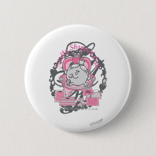 Totally Shopped Out 6 Cm Round Badge (Front)