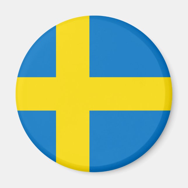 Totally Swedish Flag Magnet (Front)