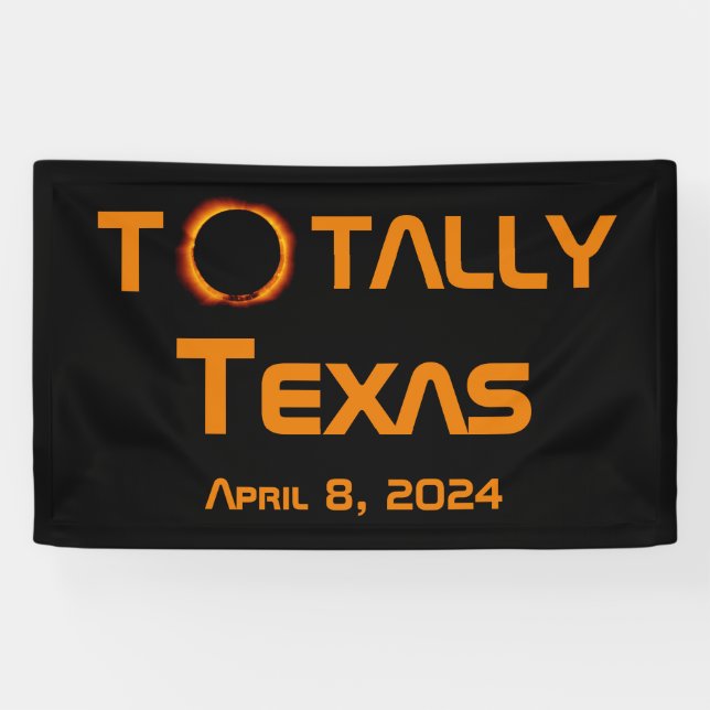 Totally Texas 2024 Solar Eclipse Banner (Horizontal)