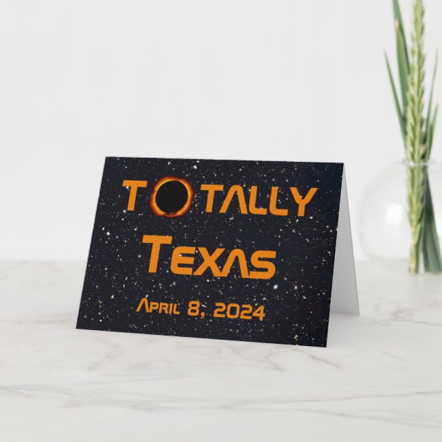 Totally Texas 2024 Solar Eclipse Card (Front)