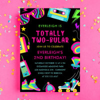 Totally Twobular Neon 80s Second Birthday Party