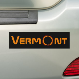 Totally Vermont 2024 Solar Eclipse  Bumper Sticker