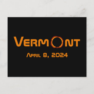 Totally Vermont 2024 Solar Eclipse  Postcard