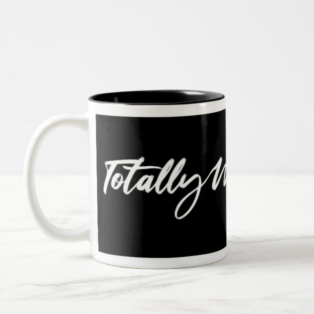 Totally Woke Fashion Signature Black Coffee Cup (Left)