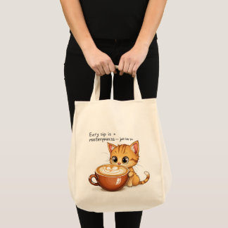 Tote-ally Purrfect Cat Latte Bag