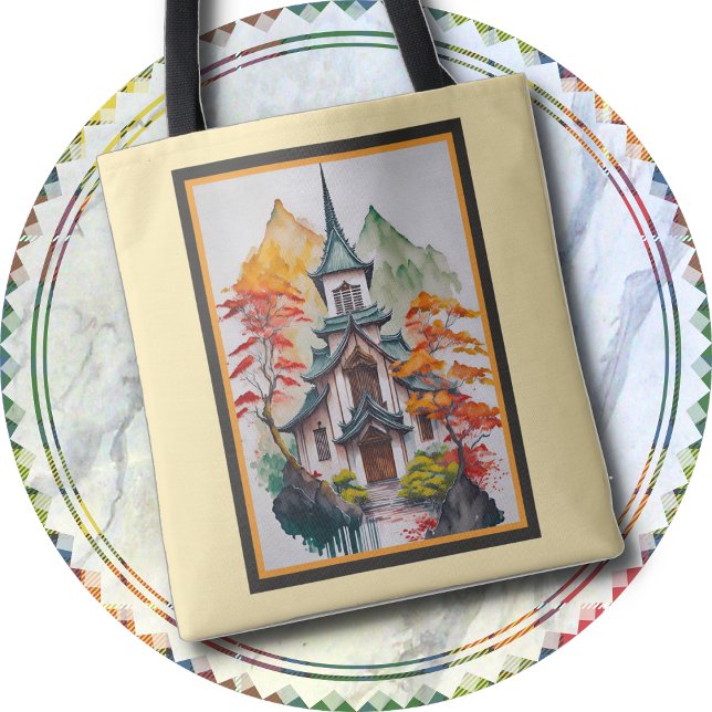 TOTE BAG - A Tote of Two Pagodas (Creator Uploaded)