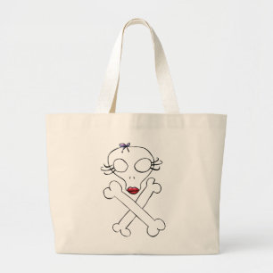 Tote Bag, Alien Chick Skull and Crossbones