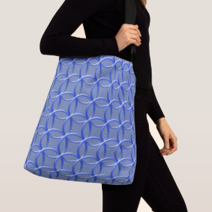 Tote Bag (ao) - Intertwined Blue Rings