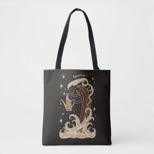 Tote Bag Aquarius Celestial Zodiac Art