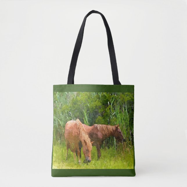 Tote Bag Assateague Ponies (Front)