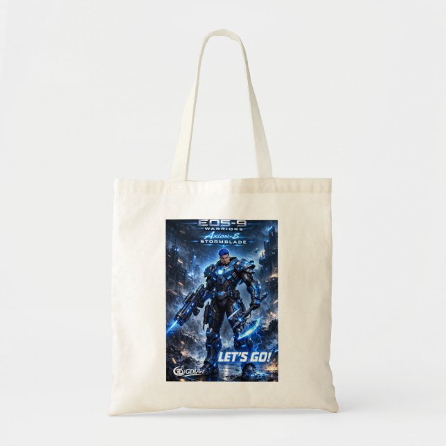 Tote Bag -AXION-8 STORMBLADE - LET'S GO! (Front)