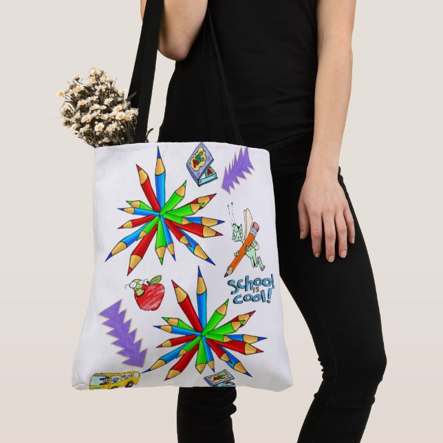 Tote Bag Back to School is Cool (Close Up)