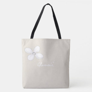 Tote Bag Beige Glamour Floral