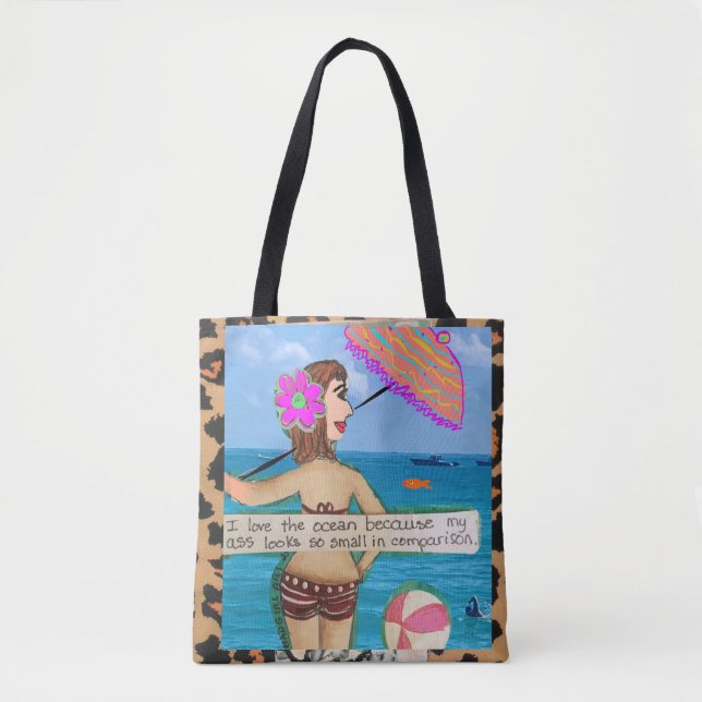 Tote bag - black dog  (Front)