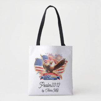 Tote bag "Blessed Happiest 250th Birthday USA!"