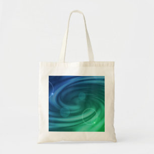 Tote Bag Blue And Green Vortex