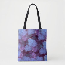 Tote Bag : blue fog abstract design