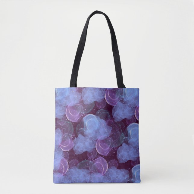 Tote Bag : blue fog abstract design (Front)