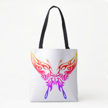Tote Bag, 'Butterfly Aura' design, women