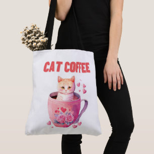 Tote Bag Cat Caffee