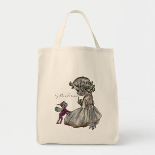Tote Bag Child Fairy Together Forever  