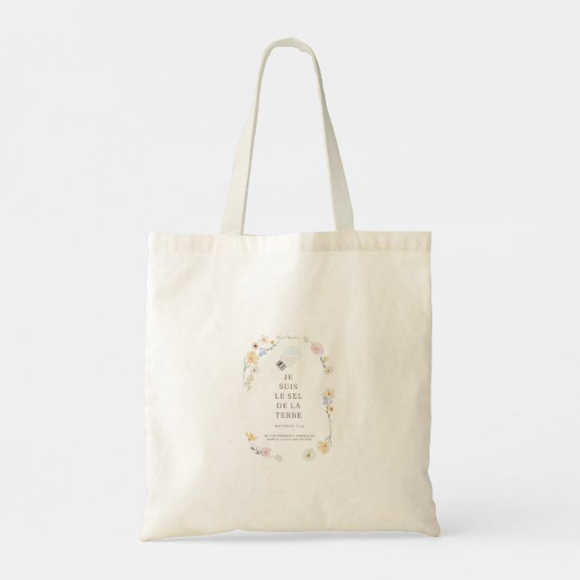 Tote bag Christian - "You are the salt of the eart (Back)