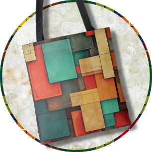 TOTE BAG - Colour Blocks in Many Colours