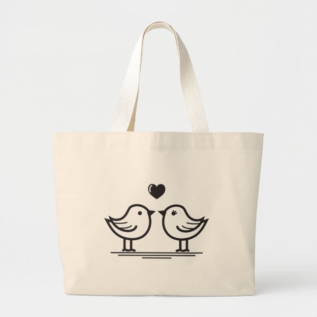 Tote Bag Design Simple Cute Convenient (Front)