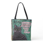 Tote bag. Dog on one side and cat on the other.