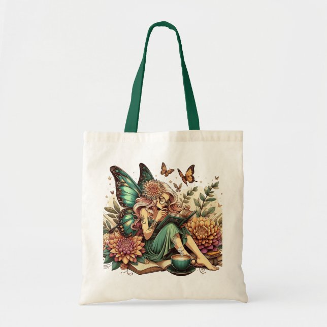 Tote Bag - Fairy Reading Book (Front)