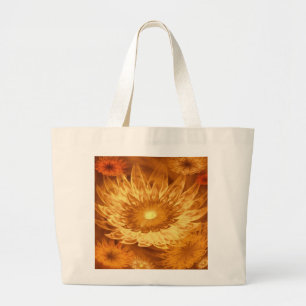 Tote Bag Fantasy Flowers Yellow
