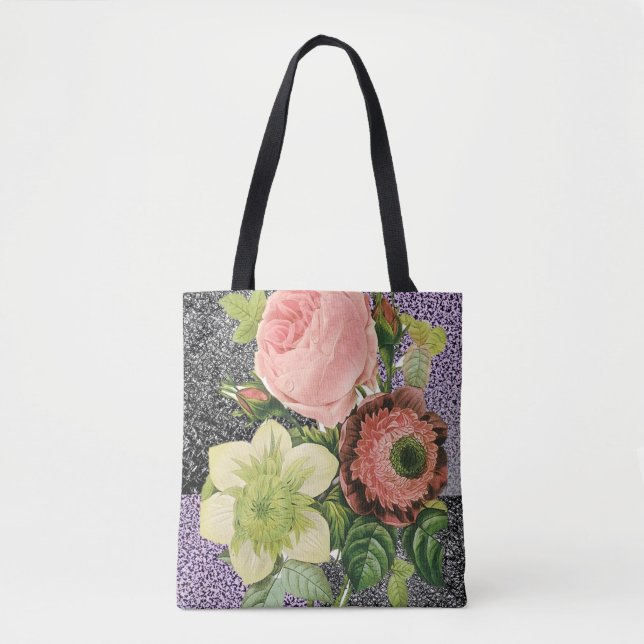 tote bag floral flowers (Front)