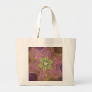 Tote Bag Fractal Light Purple Palette