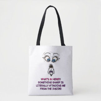  Tote bag | Funny Expressive Face Quote