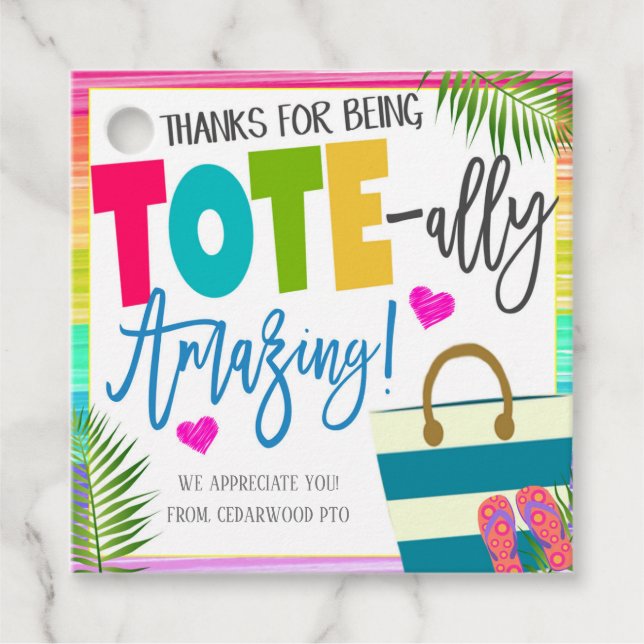  Tote Bag Gift Tag (Front)