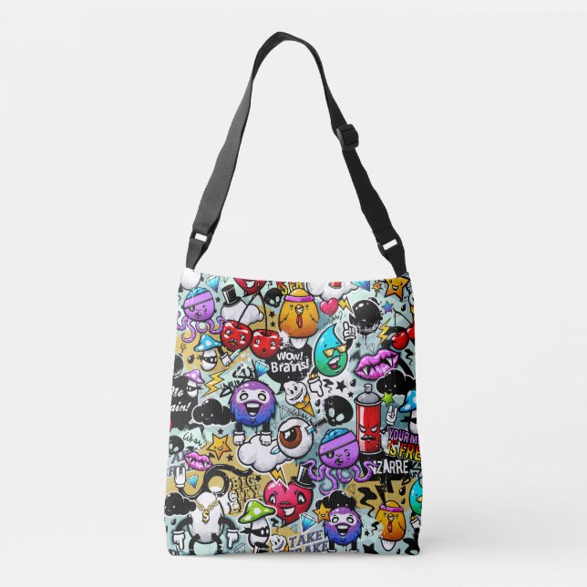 Tote bag - graffiti design (Back)